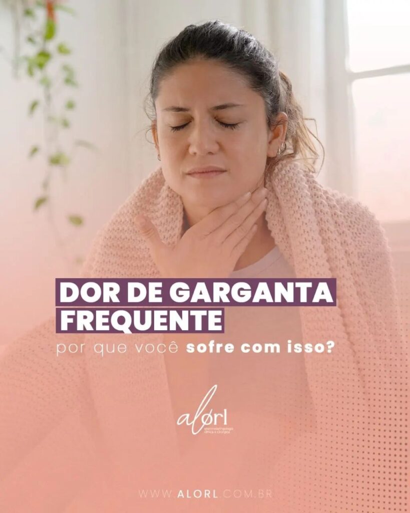 dor de garganta frequente